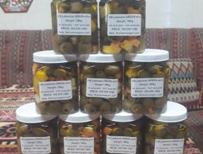 235. LEBANESE GREEN OLIVE 350G